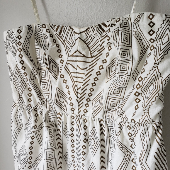 UO Staring at Stars strapless block print dress - Picture 3 of 12